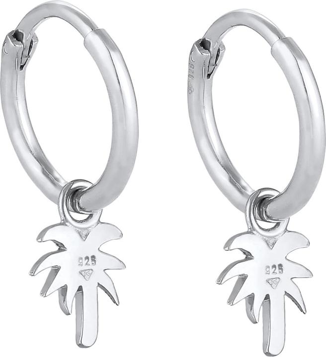 Elli Ohrringe Creolen Palme Trend Filigran 925 Silber (925er Sterling Silber)