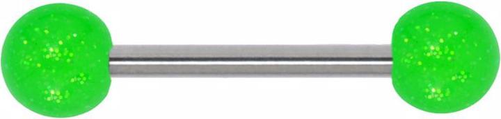 Bijouteria Zungenpiercing (Acrylglas, Chirurgenstahl 316L)