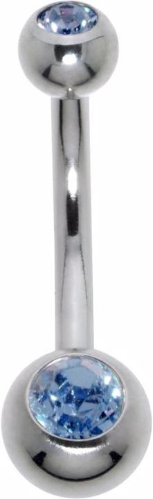 Produktbild Bijouteria Bauchpiercing (Chirurgenstahl 316L, Kristall)