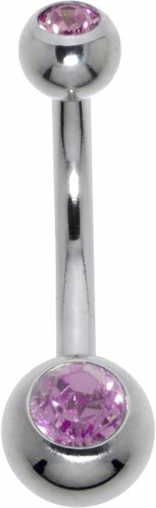 Produktbild Bijouteria Bauchpiercing (Chirurgenstahl 316L, Kristall)