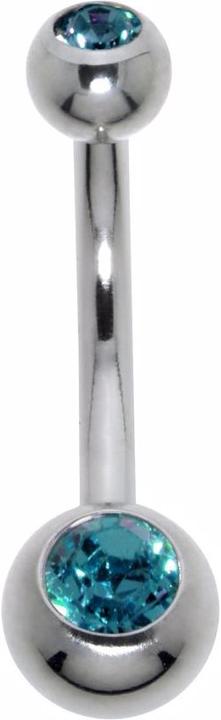 Image du produit Bijouteria Piercing nombril (Acier chirurgical 316L, Cristallin)
