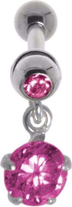 Immagine prodotto Bijouteria Piercing orecchio (Ottone con placcatura in argento, Zirconia, Acciaio chirurgico 316L, Vetro (di orologio))