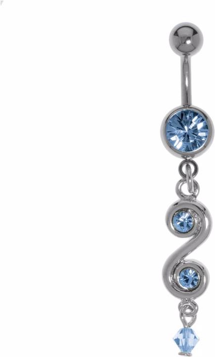 Produktbild Bijouteria Bauchpiercing (Chirurgenstahl 316L, Kristall, Messing rhodiniert, Acrylglas)