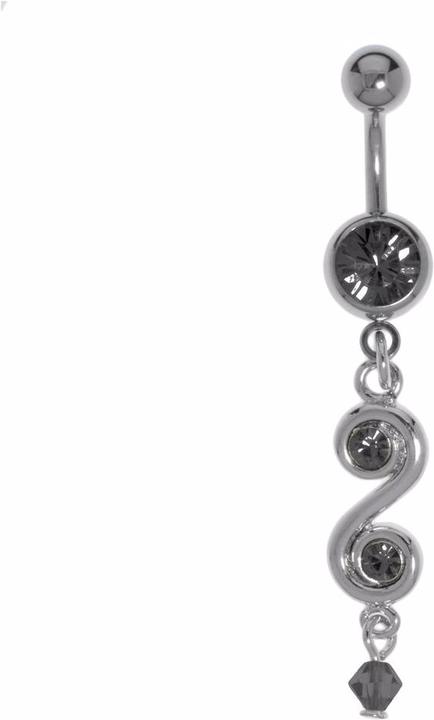 Bijouteria Bauchpiercing (Acrylglas, Chirurgenstahl 316L, Kristall, Messing rhodiniert)