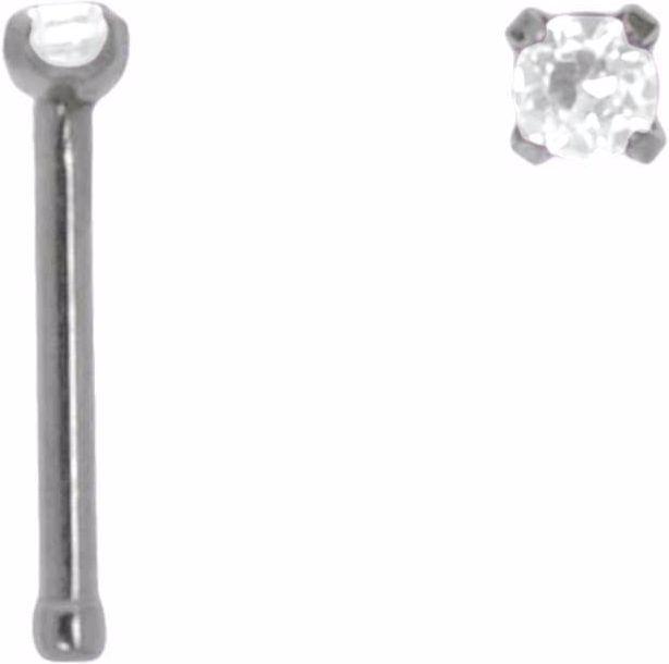 Actual product image Bijouteria Nose piercing (Surgical steel 316L, Crystal)