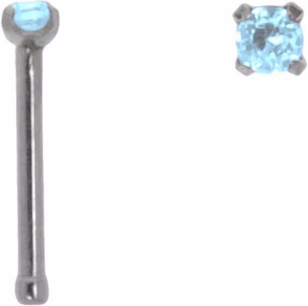 Produktbild Bijouteria Nasenpiercing (Chirurgenstahl 316L, Kristall)