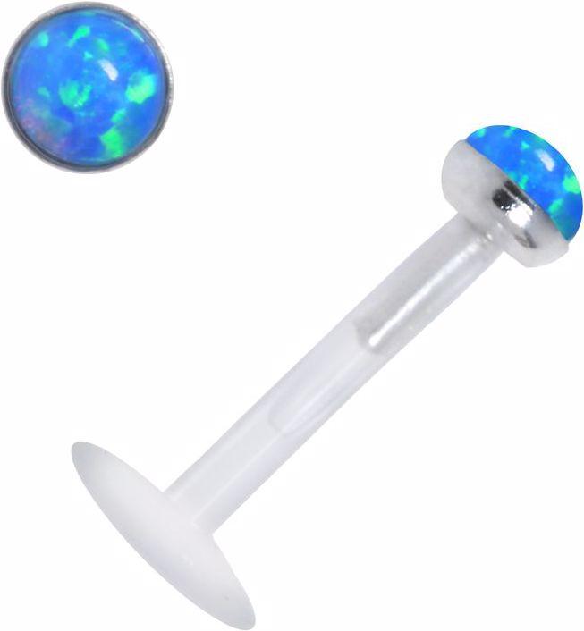 Actual product image Bijouteria Piercing for lip/Tragus (Silver 925, Bioplastic, Gem)