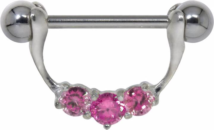 Immagine prodotto Bijouteria Piercing petto (Argento 925, Zirconia, Acciaio chirurgico 316L)