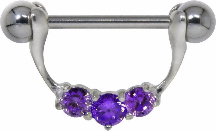 Immagine prodotto Bijouteria Piercing petto (Zirconia, Acciaio chirurgico 316L, Argento 925)