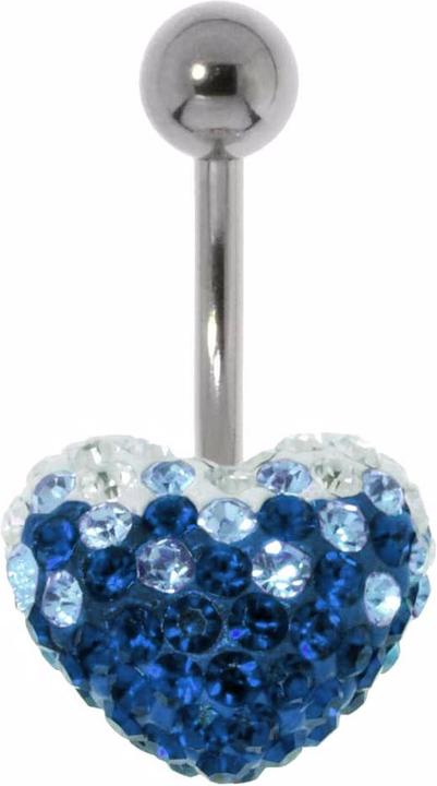 Actual product image Bijouteria Bellypiercing (Surgical steel 316L, Crystal)
