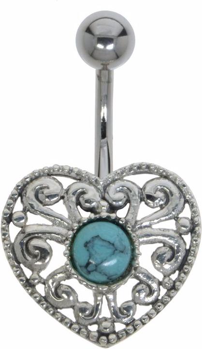 Image du produit Bijouteria Piercing nombril (Perle, Argent 925, Acier chirurgical 316L)