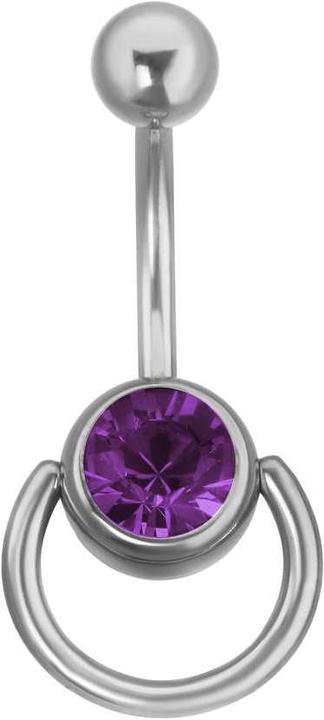Image du produit Bijouteria Piercing nombril (Acier chirurgical 316L, Cristallin)