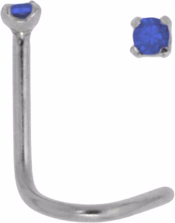 Actual product image Bijouteria Nose piercing (Surgical steel 316L, Crystal)