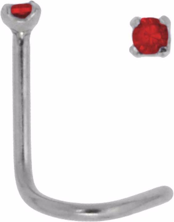 Actual product image Bijouteria Nose piercing (Surgical steel 316L, Crystal)