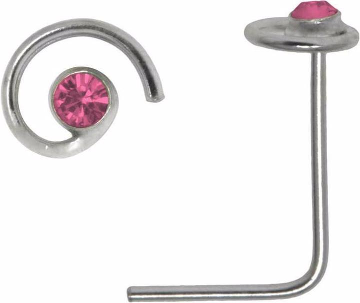 Actual product image Bijouteria Nose piercing (Crystal, Silver 925)