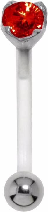 Image du produit Bijouteria Piercing nombril (Bioplastique, Acier chirurgical 316L, Argent 925, Zircone)