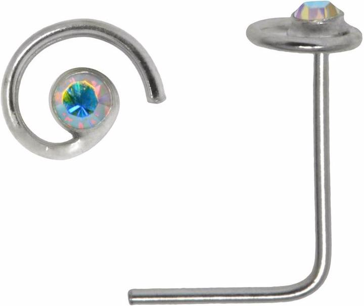 Bijouteria Nasenpiercing (Kristall, Silber 925)