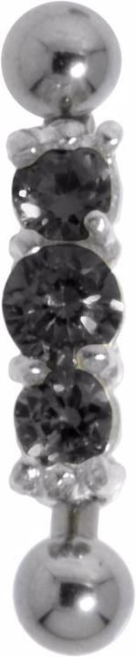 Image du produit Bijouteria Piercing arcade (Acier chirurgical 316L, Argent 925, Zircone)