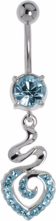 Produktbild Bijouteria Bauchpiercing (Kristall, Messing rhodiniert, Chirurgenstahl 316L)