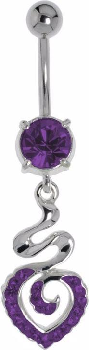 Immagine prodotto Bijouteria Piercing ventre (Acciaio chirurgico 316L, Vetro (di orologio), Ottone rodiato in ottone rodiato)