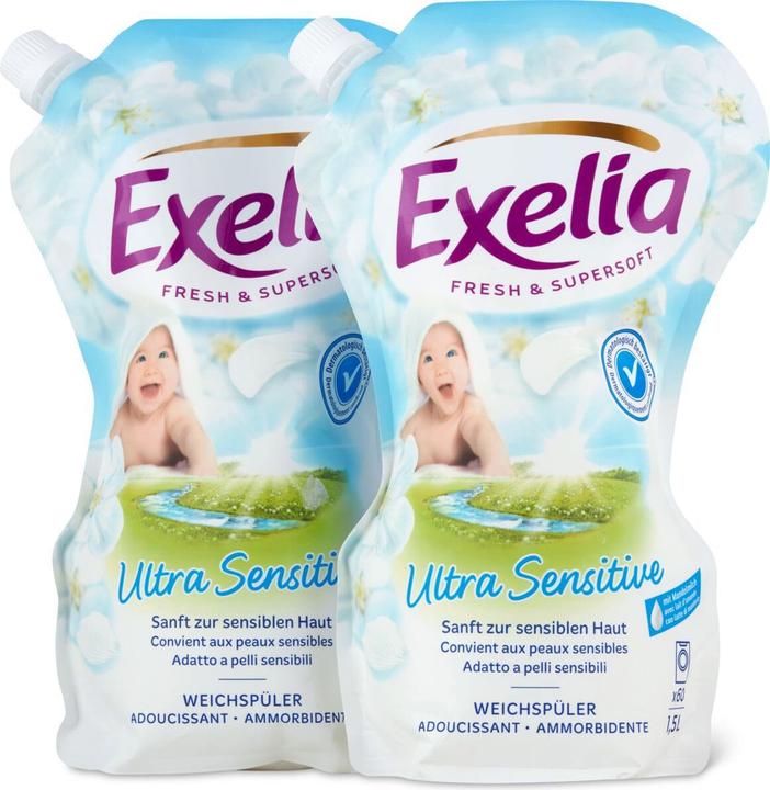 Produktbild Exelia Weichspüler Ultras Sensitive 2X1.5 (Flüssig)