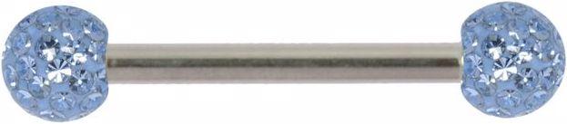Actual product image Bijouteria Nipple piercing (Crystal, Surgical steel 316L, Epoxy resin)