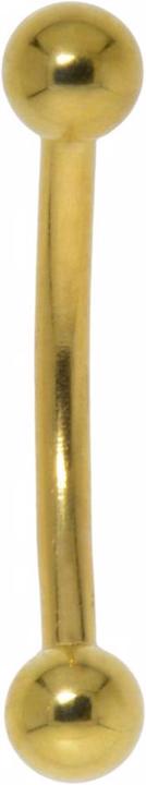 Actual product image Bijouteria Eyebrow Pin (Surgical steel 316L, Gold plating (gold-plated))