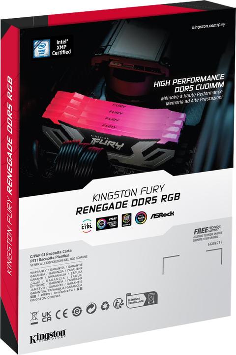 Produktbild Kingston FURY Renegade RGB (2 x 24GB, 8400 MHz, DDR5-RAM, DIMM)