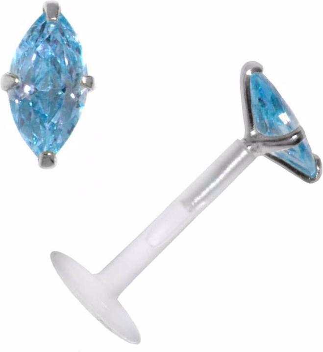 Immagine prodotto Bijouteria Piercing (Bioplastica, Argento 925, Zirconia)