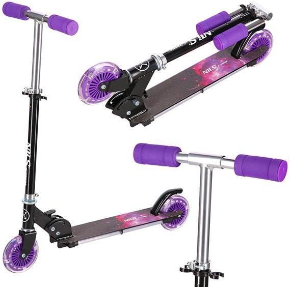 Actual product image Nils Hd025 LED Violet Extreme Scooter