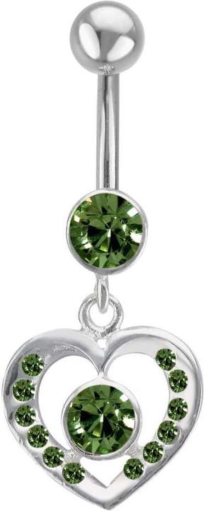 Immagine prodotto Bijouteria Piercing ventre (Acciaio chirurgico 316L, Vetro (di orologio), Argento 925)