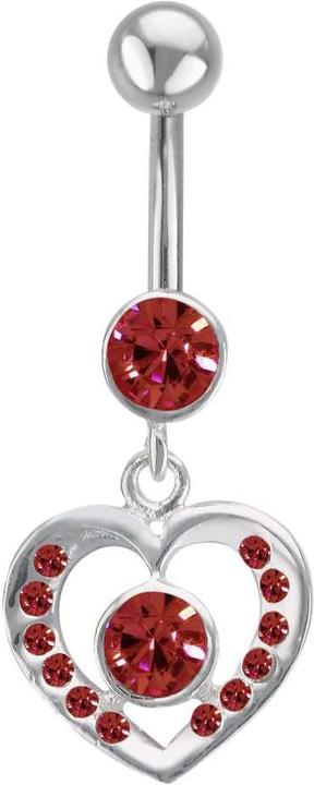 Produktbild Bijouteria Bauchpiercing (Chirurgenstahl 316L, Kristall, Silber 925)