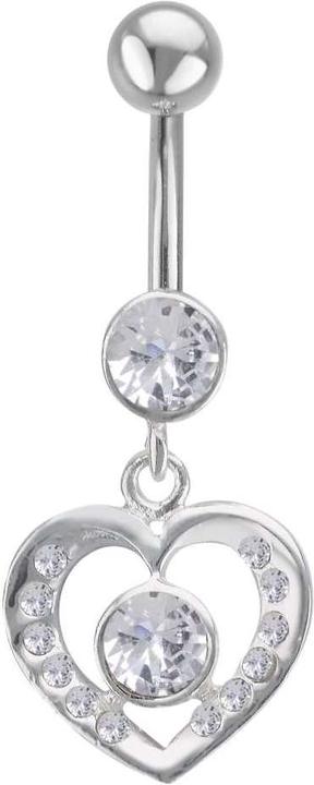 Produktbild Bijouteria Bauchpiercing (Chirurgenstahl 316L, Kristall, Silber 925)