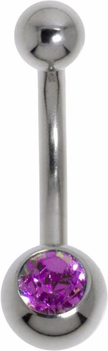 Bijouteria Bauchpiercing (Chirurgenstahl 316L, Kristall)