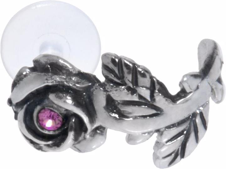 Actual product image Bijouteria Ear piercing (Bioplastic, Crystal, Silver 925)