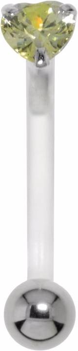 Produktbild Bijouteria Bauchpiercing (Chirurgenstahl 316L, Silber 925, Zirkonia, Bioplast)