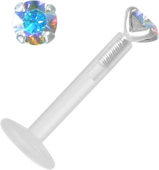 Produktbild Bijouteria Piercing (Bioplast, Silber 925, Premium Kristall)