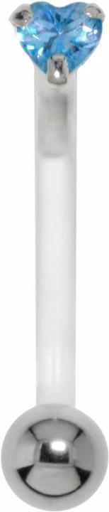Immagine prodotto Bijouteria Piercing ventre (Bioplastica, Acciaio chirurgico 316L, Argento 925, Zirconia)