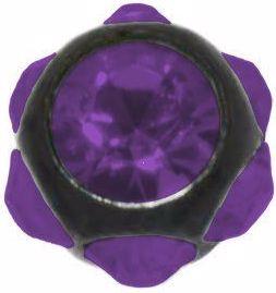 Produktbild Bijouteria 1.2mm Piercing-Kugel (Chirurgenstahl 316L, PVD Beschichtung (schwarz), Premium Kristall)