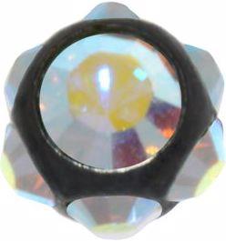 Actual product image Bijouteria Piercing (Premium crystal, Surgical steel 316L, PVD coating (black))