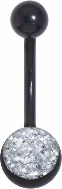 Produktbild Bijouteria Bauchpiercing (Chirurgenstahl 316L, Epoxiharz, PVD Beschichtung (schwarz))