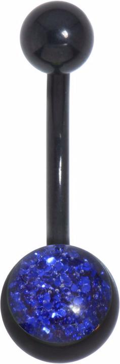 Bijouteria Bauchpiercing (Chirurgenstahl 316L, Epoxiharz, PVD Beschichtung (schwarz))