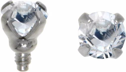 Produktbild Bijouteria Dermal-Anchor Aufsatz (Chirurgenstahl 316L, Kristall)