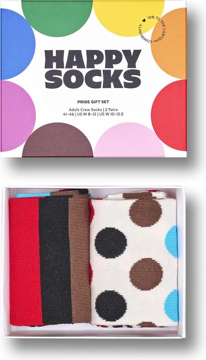 Immagine prodotto Happy Socks Pride Gift Set (Confezione da 2, 41 - 46)