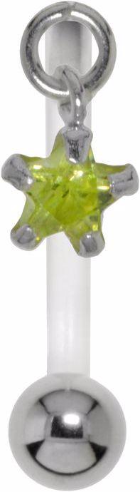 Produktbild Bijouteria Bauchpiercing (Silber 925, Zirkonia, Bioplast, Chirurgenstahl 316L)