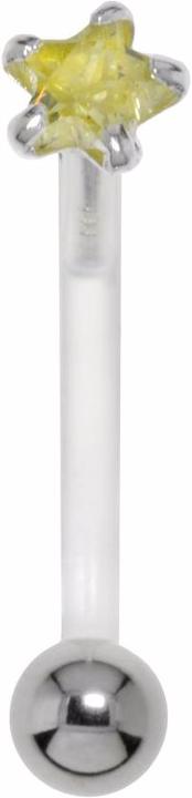 Bijouteria Bauchpiercing (Silber 925, Zirkonia, Bioplast, Chirurgenstahl 316L)