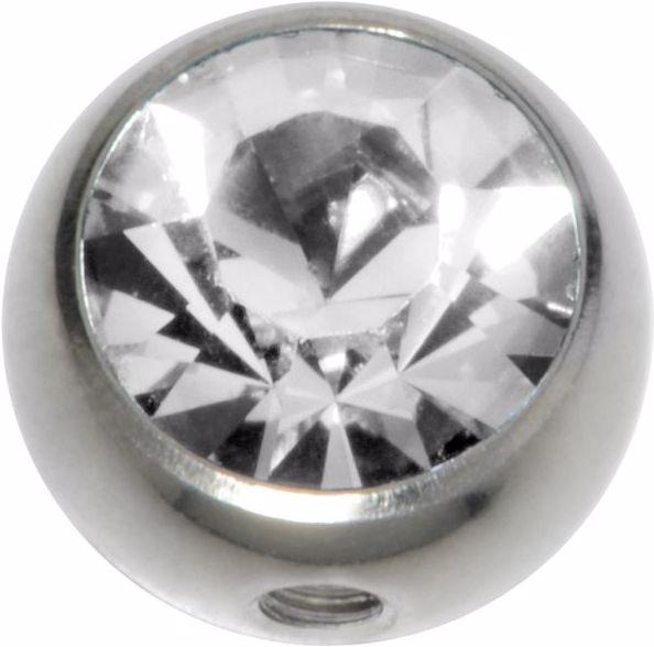Actual product image Bijouteria Piercingball (Surgical steel 316L, Crystal)