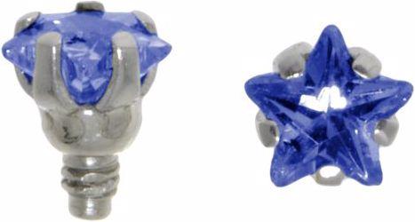 Actual product image Bijouteria Dermal-Anchor tops (Surgical steel 316L, Crystal)