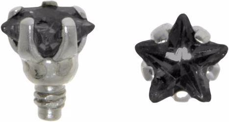 Bijouteria Dermal-Anchor Aufsatz (Chirurgenstahl 316L, Kristall)