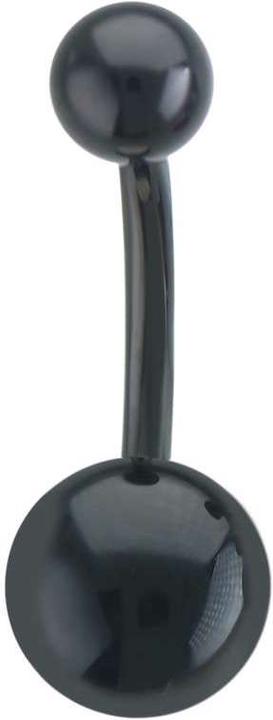 Image du produit Bijouteria Piercing nombril (Email, Acier chirurgical 316L, Revêtement PVD (noir))